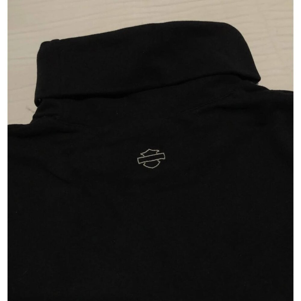 Harley Davidson Casual Shirt XL Women Like New, Embroidered Emblem Long Sleeve - Picture 4 of 6